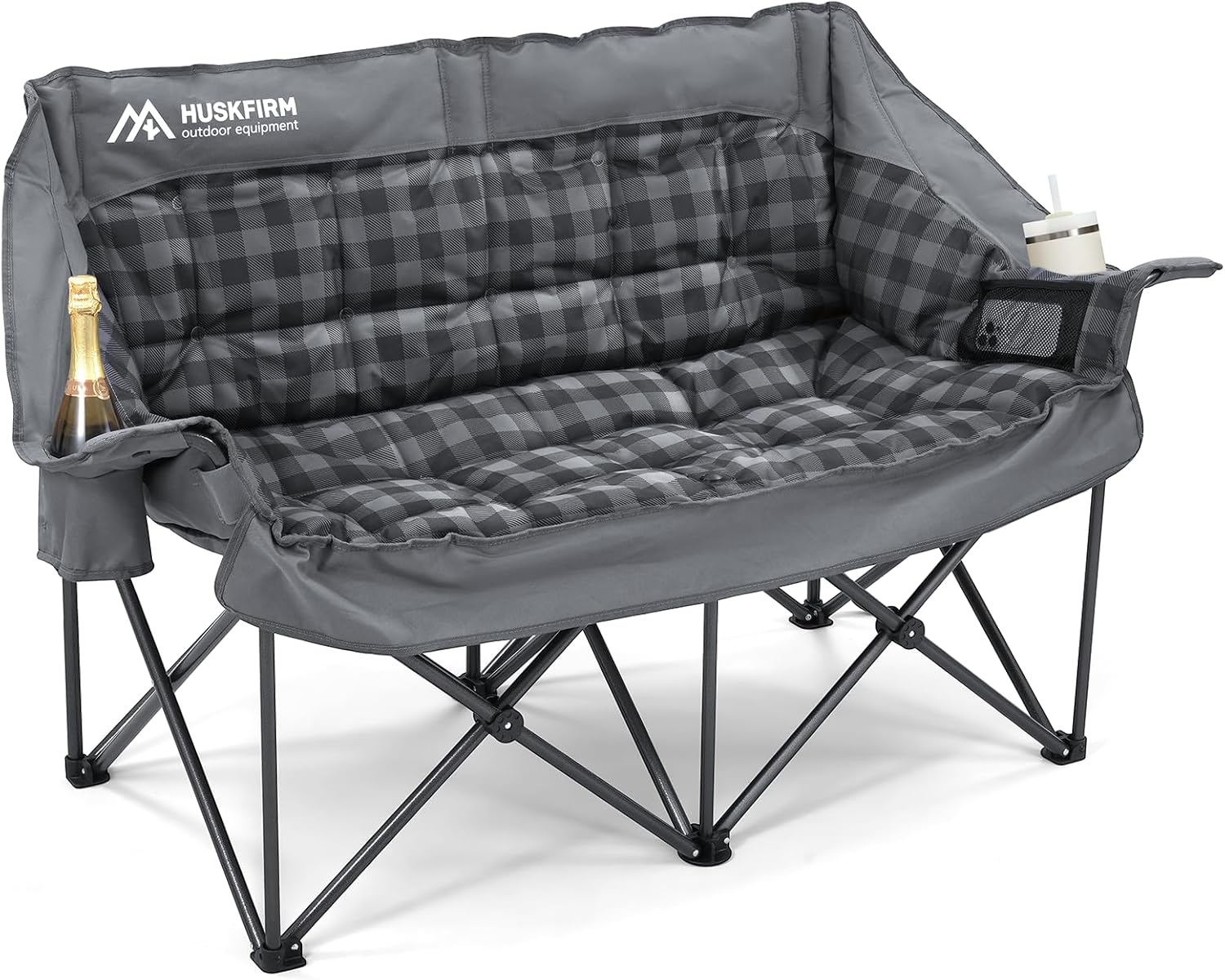 Camping Chair Upholstered Loveseat Heavy Duty Extra Large Camping Sofa Folding Sofa