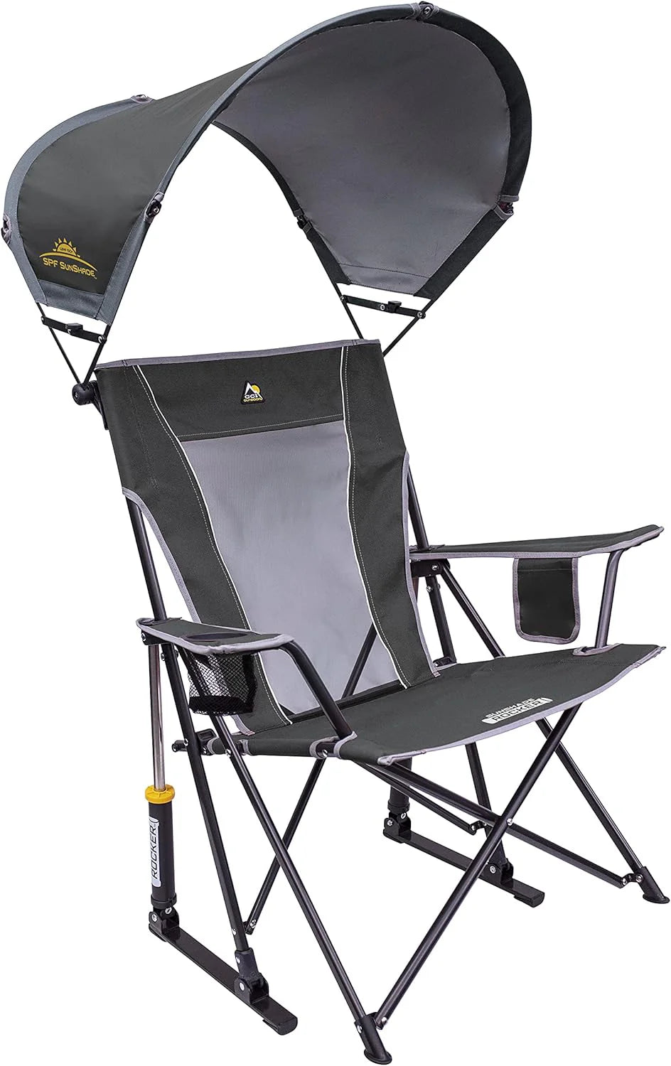 GCI Outdoor Sunshade Rocker Outdoor Rocking Chair with Canopy